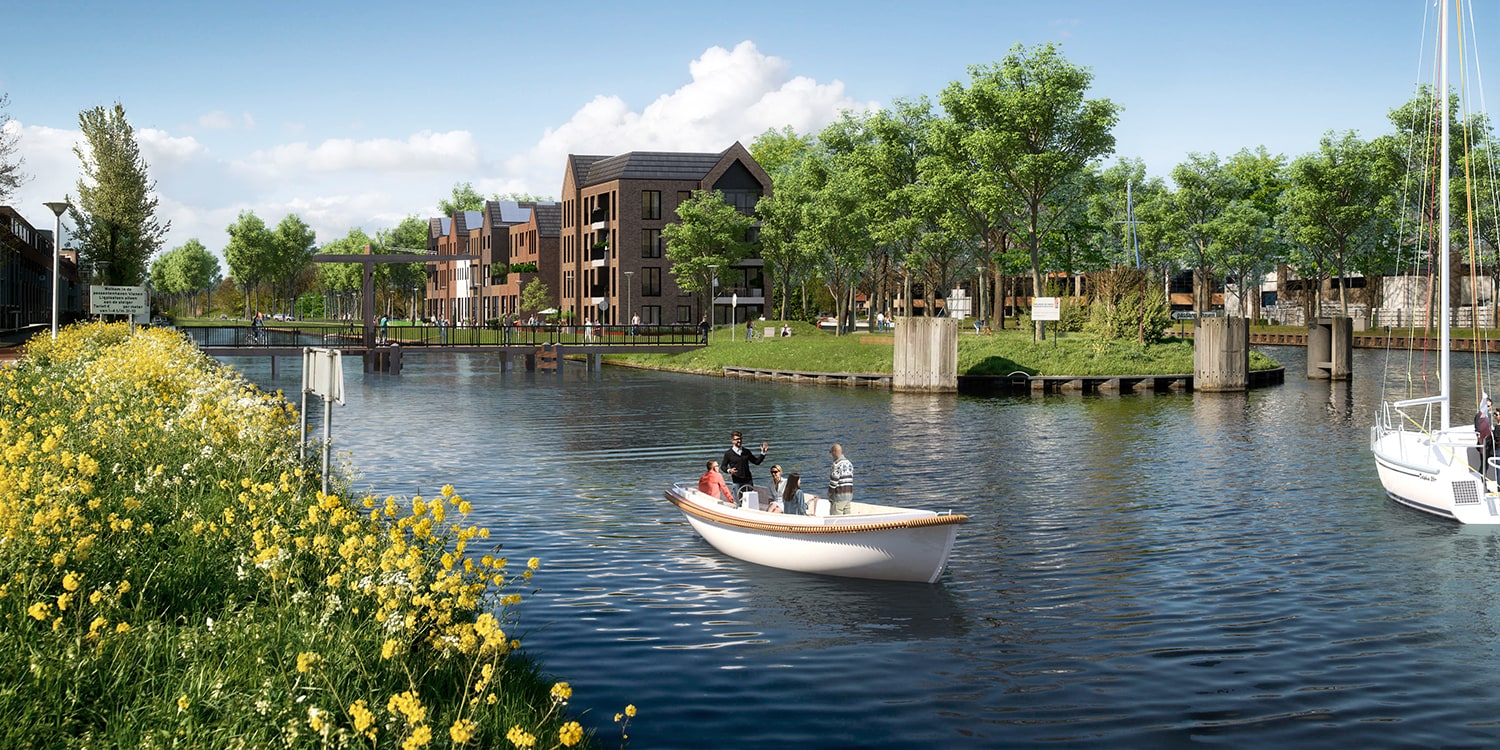 Werkzaamheden op Sluiseiland